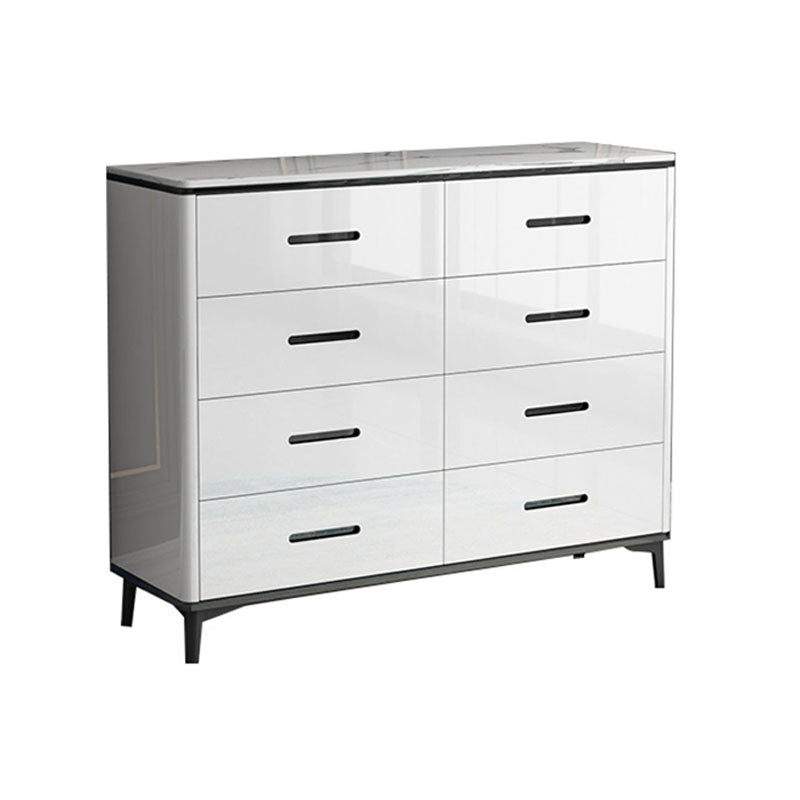 Contemporary Marble Lingerie Chest Vertical Storage Chest for Bedroom