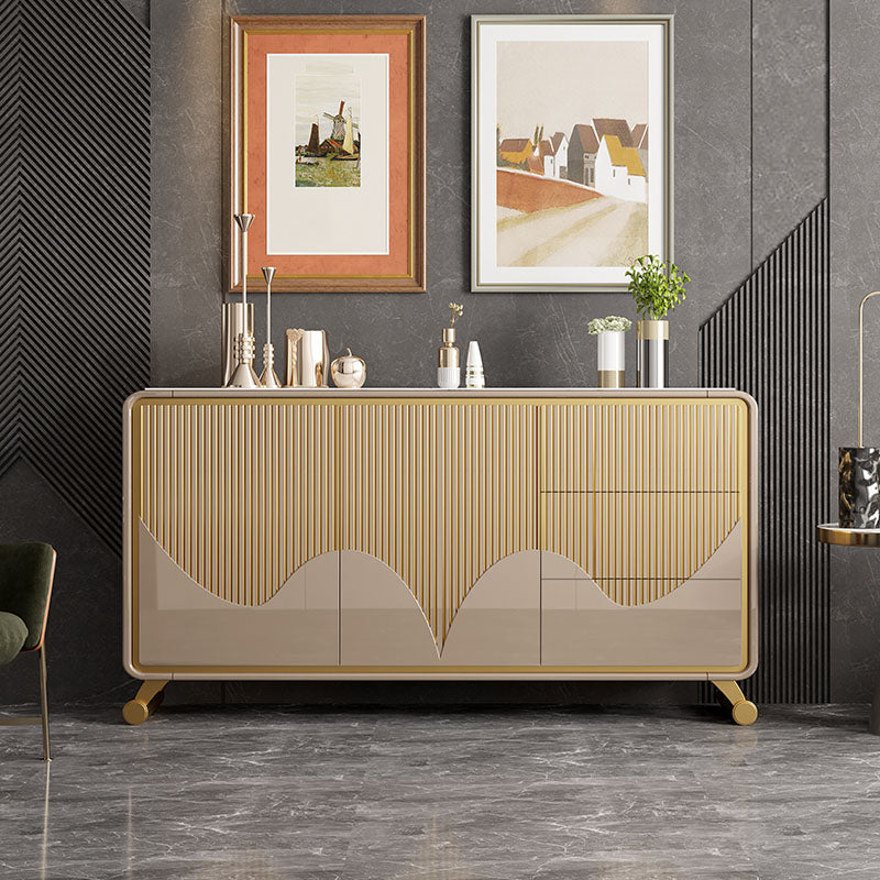 Classic Glam Combo Dresser Wood Storage Chest Dresser for Bedroom