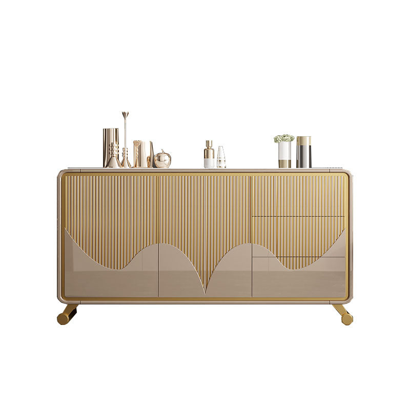 Classic Glam Combo Dresser Wood Storage Chest Dresser for Bedroom