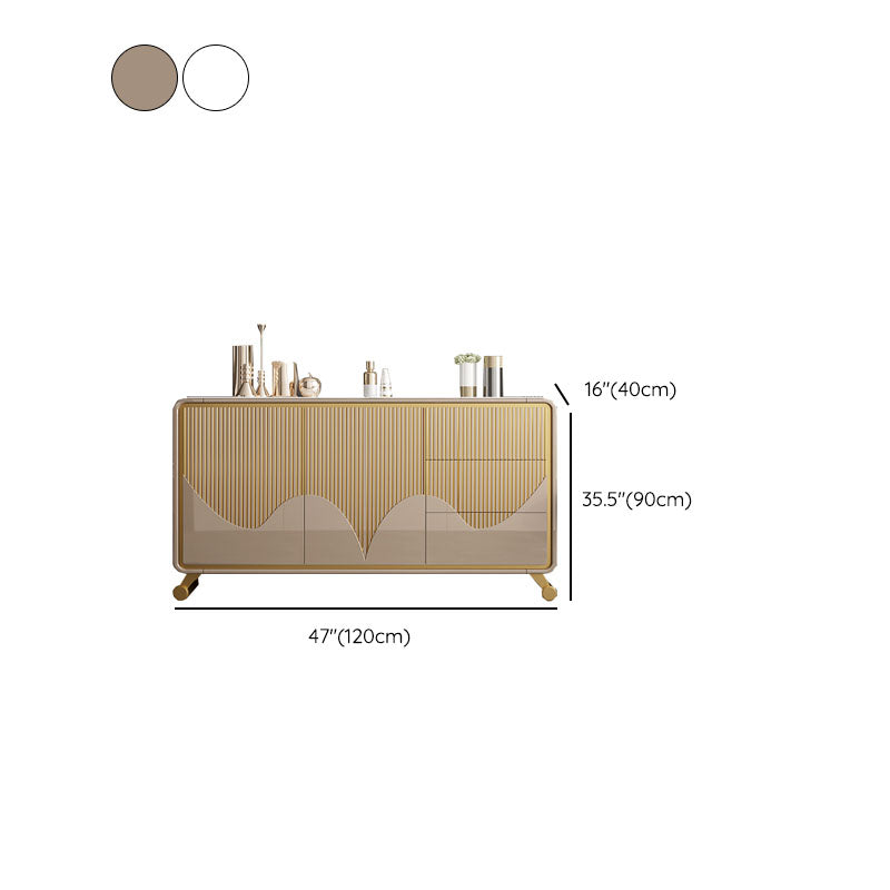 Classic Glam Combo Dresser Wood Storage Chest Dresser for Bedroom