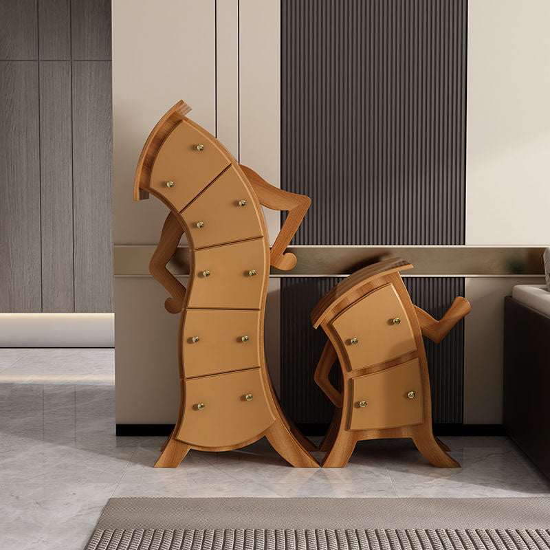 Glam Lingerie Chest Birch Vertical Storage Chest with Drawers for Bedroom