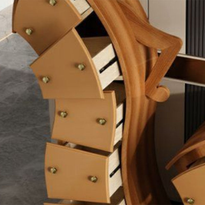 Glam Lingerie Chest Birch Vertical Storage Chest with Drawers for Bedroom