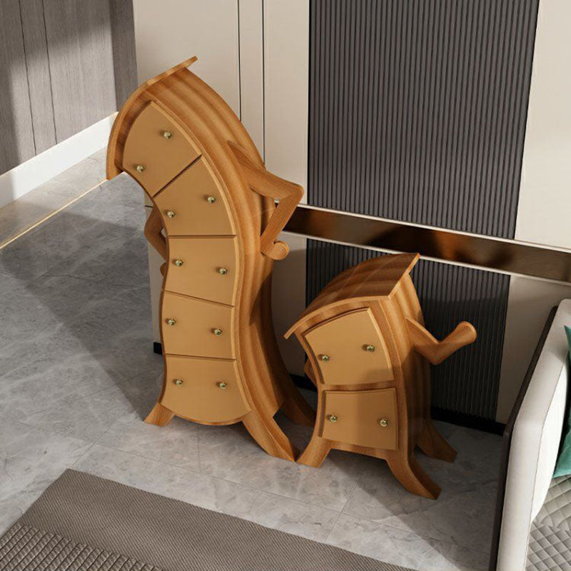 Glam Lingerie Chest Birch Vertical Storage Chest with Drawers for Bedroom