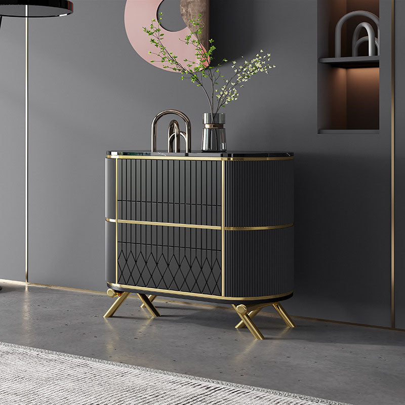 Glam Lingerie Chest Stone Vertical Storage Chest with Drawers for Bedroom