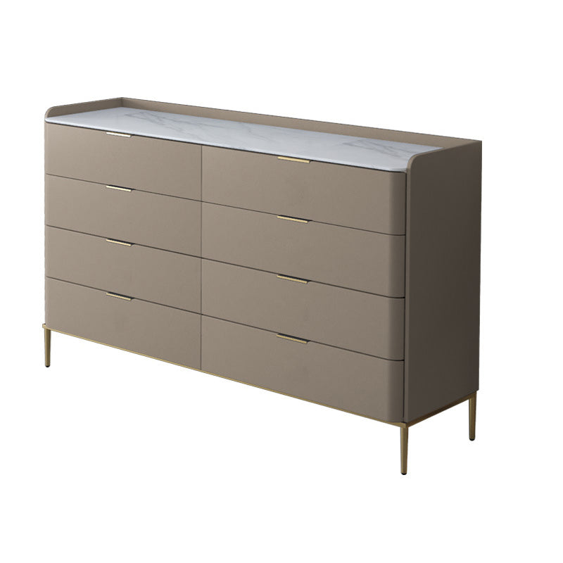 Classic Glam Storage Chest Stone Dresser with 8/9 Drawers , 15.6-inch Width
