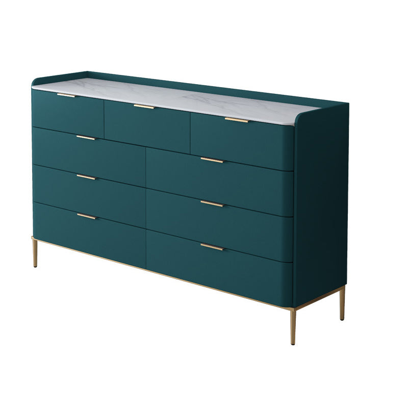 Classic Glam Storage Chest Stone Dresser with 8/9 Drawers , 15.6-inch Width