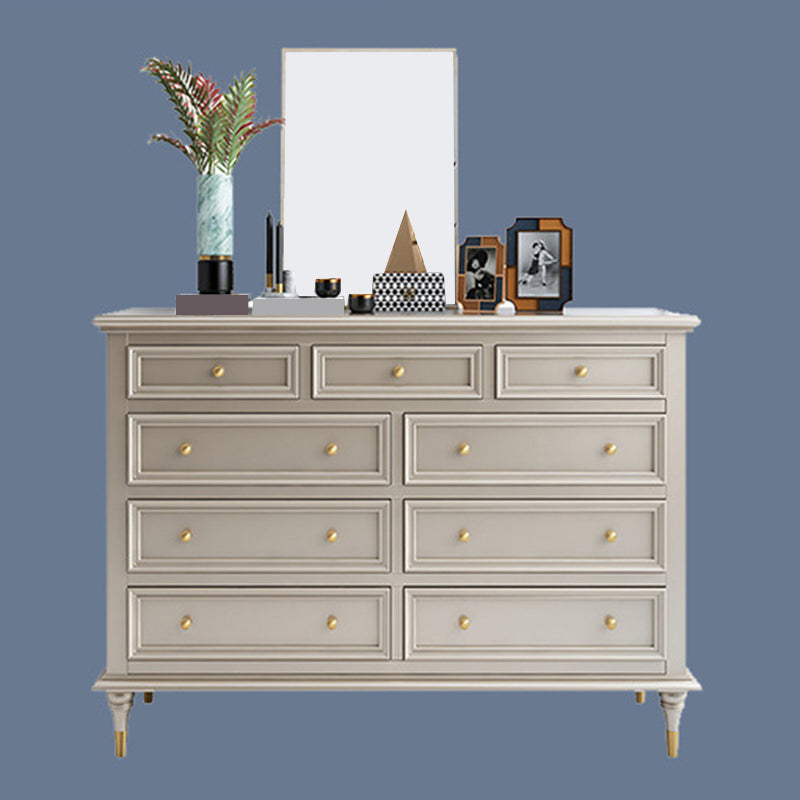 Classic Glam Storage Chest Solid Wood Dresser , 17.55-inch Width