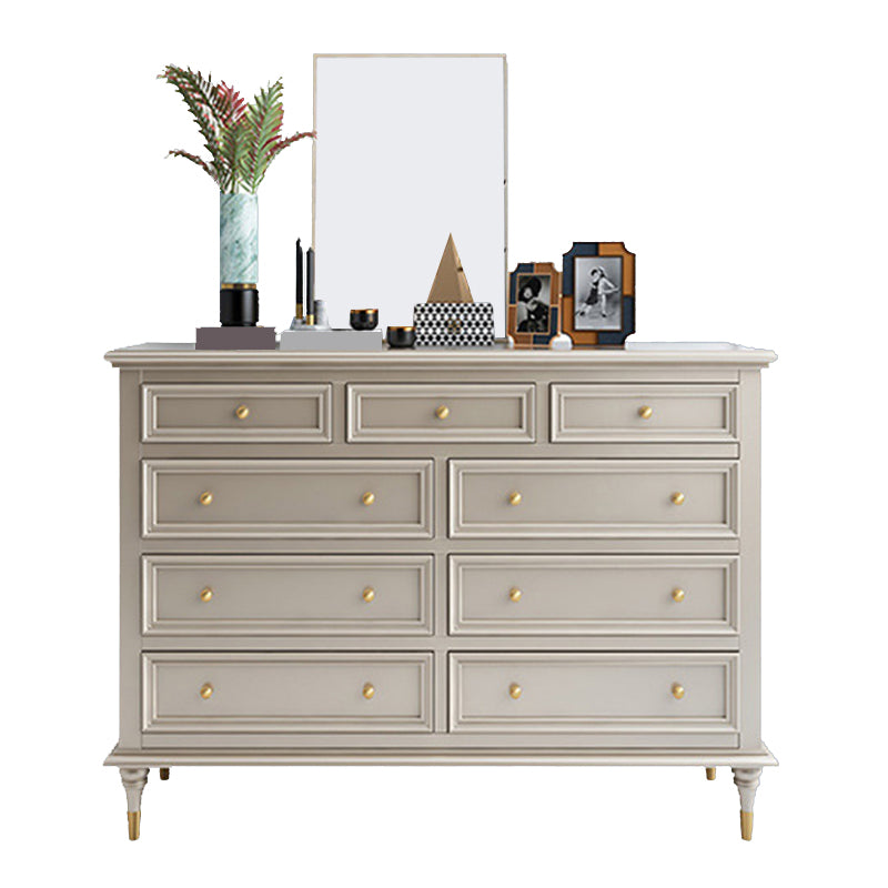 Classic Glam Storage Chest Solid Wood Dresser , 17.55-inch Width