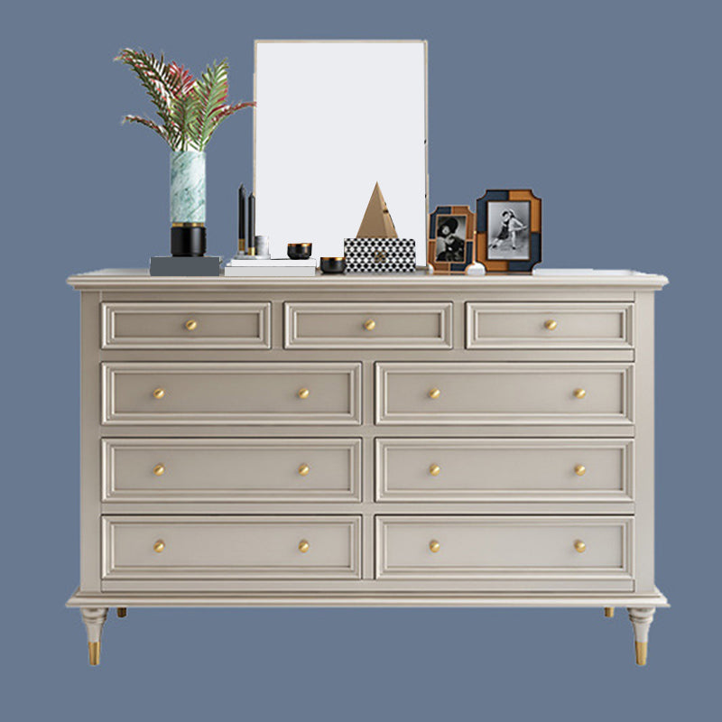 Classic Glam Storage Chest Solid Wood Dresser , 17.55-inch Width