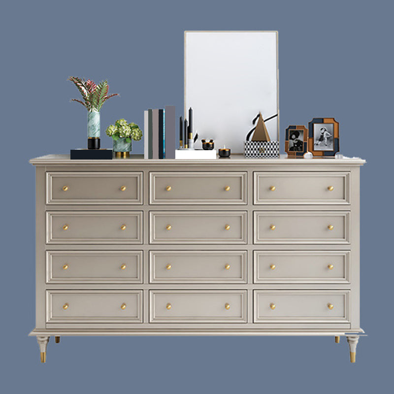 Classic Glam Storage Chest Solid Wood Dresser , 17.55-inch Width