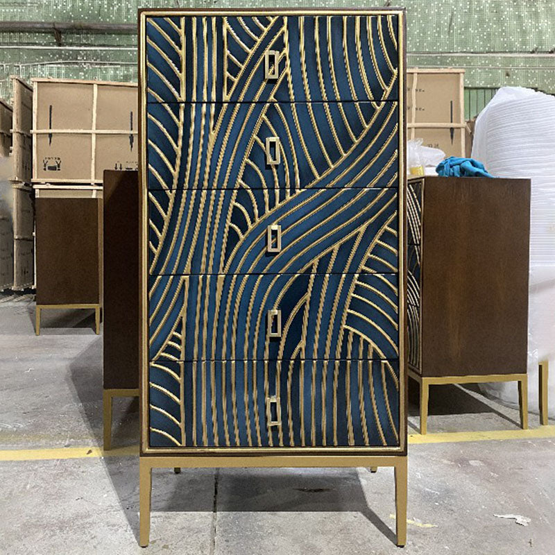 Modern Storage Chest Manufactured Wood Dresser , 12.48/15.6 Inch Width