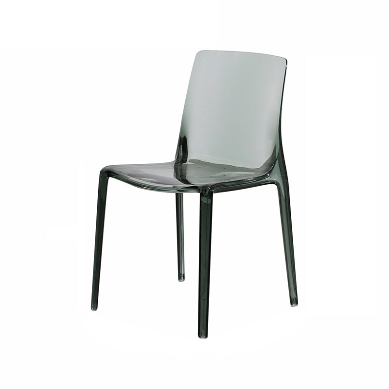 Kitchen Dining Side Chair Contemporary Plastic Dining Armless Chair