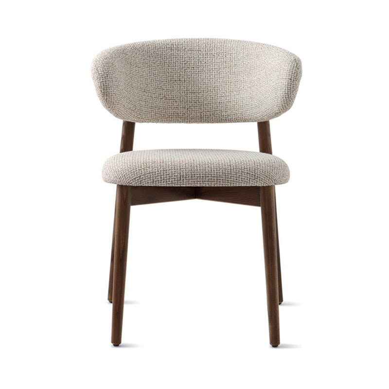 Home Open Back Side Chair Contemporary Solid Wood Dining Chair