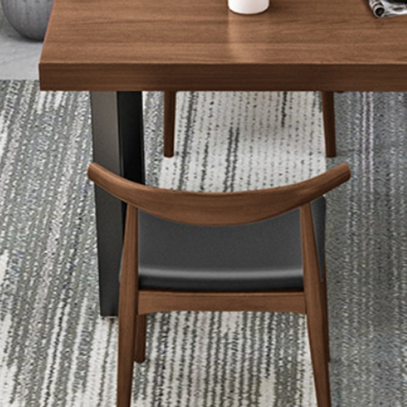 Modern 1/4/5/7 Pieces Dining Set Pine Wood Rectangle Dining Table for Kitchen