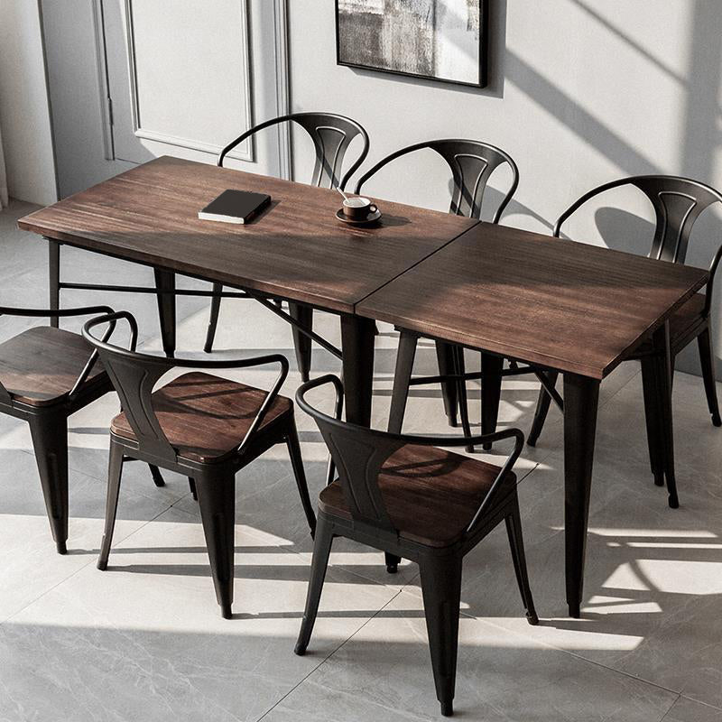 Industrial 1/3/4/5 Pieces Dining Set Wood Dining Table for Dining Room