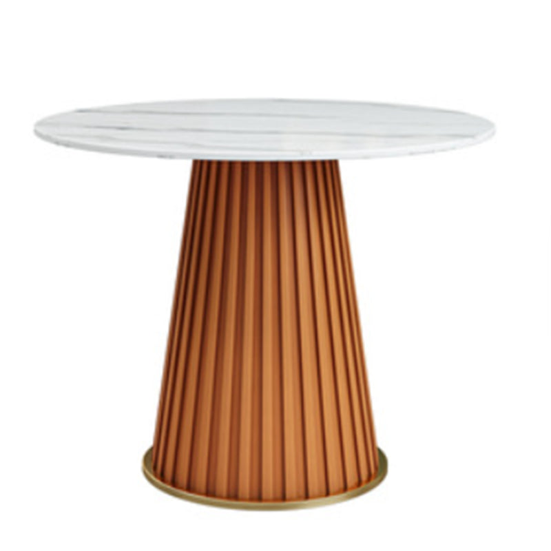 Modern 1/2/5/7 Pieces Dining Set Round Stone Dining Table for Kitchen