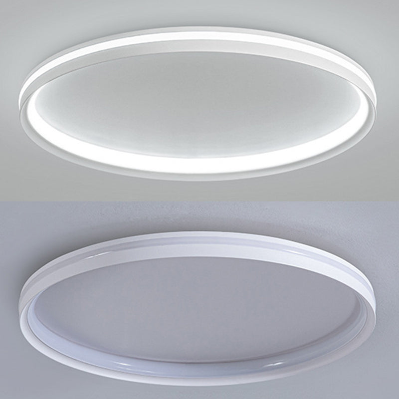 LED White Ceiling Light Contemporary Acrylic Flush Mount Lighting for Room