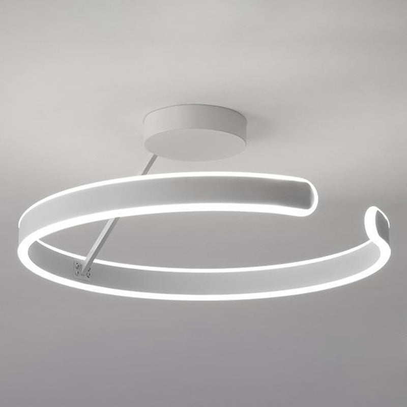 Modern Ceiling Light LED White Shaded Flush Mount Lighting for Foyer