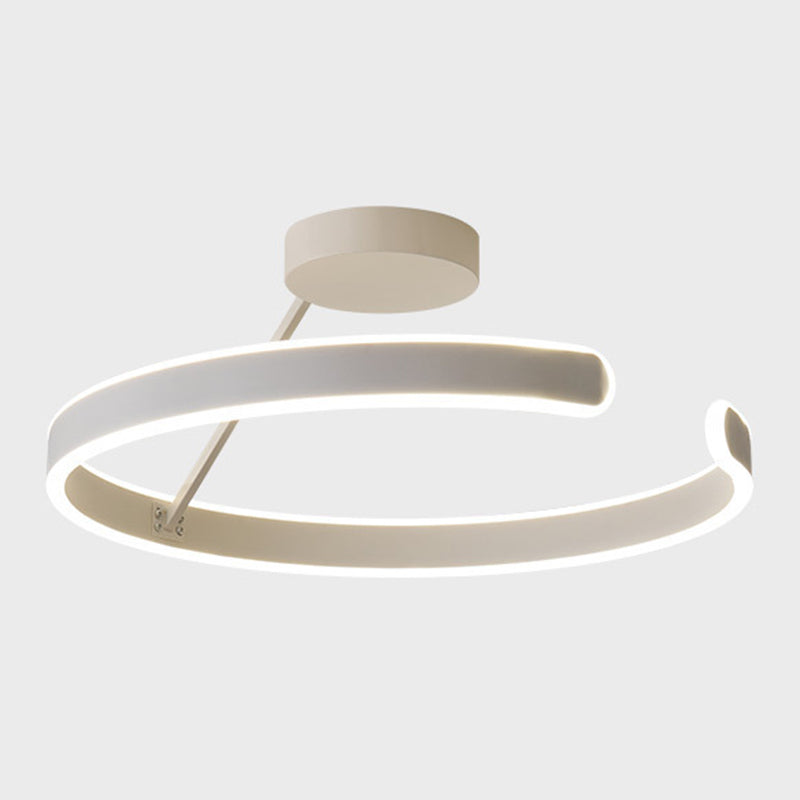 Modern Ceiling Light LED White Shaded Flush Mount Lighting for Foyer