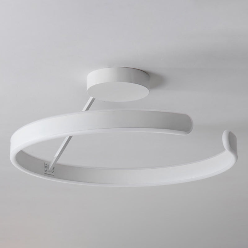 Modern Ceiling Light LED White Shaded Flush Mount Lighting for Foyer