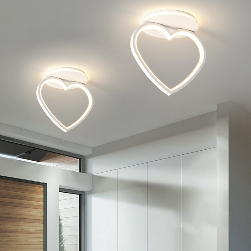 Modernism LED Ceiling Light White Flush Mount Lighting for Dining Room