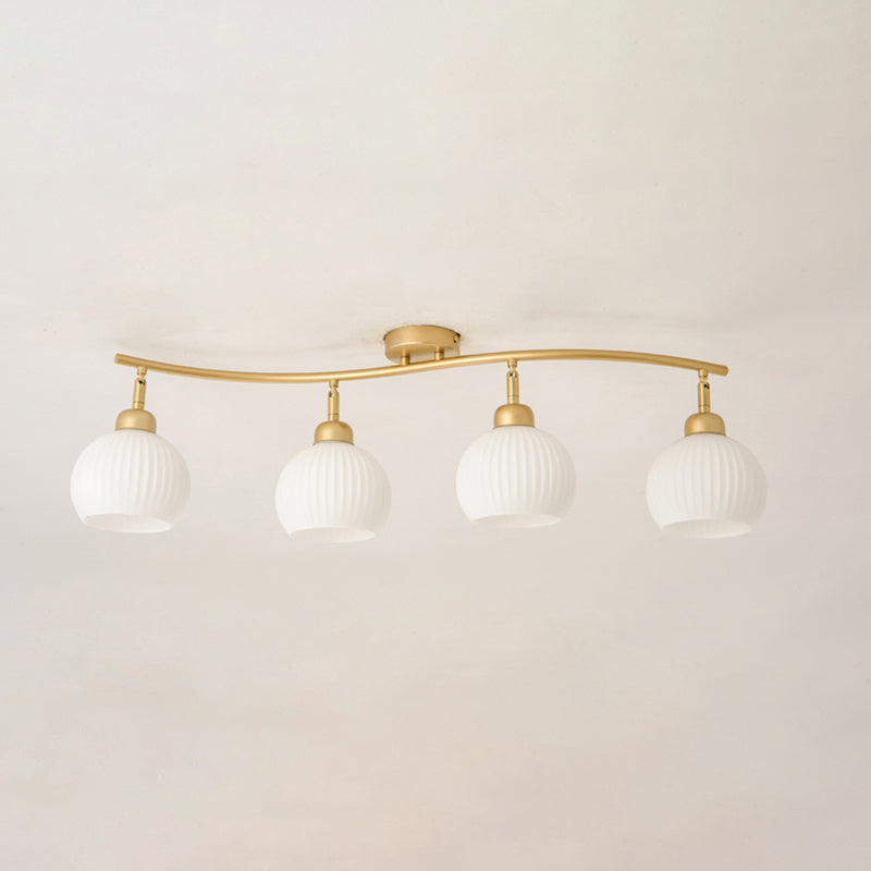 Modern Simple Iron Ceiling Light Ball Shape Ceiling Lamp for Bedroom