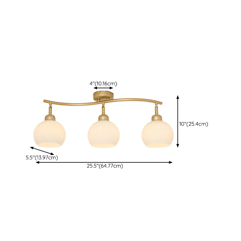 Modern Simple Iron Ceiling Light Ball Shape Ceiling Lamp for Bedroom