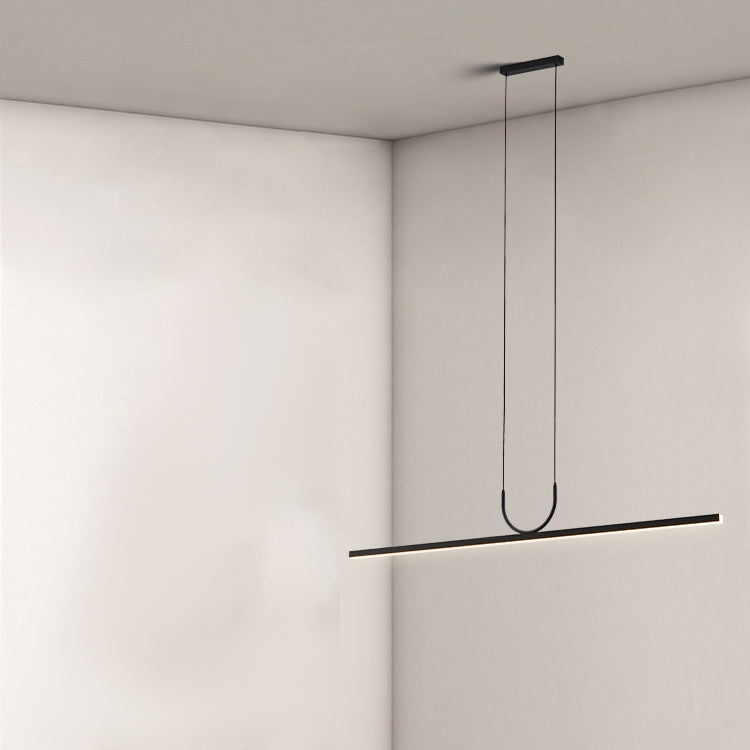LED Simple Island Hanging Light Modern Island Light with Acrylic Shade for Dining Room