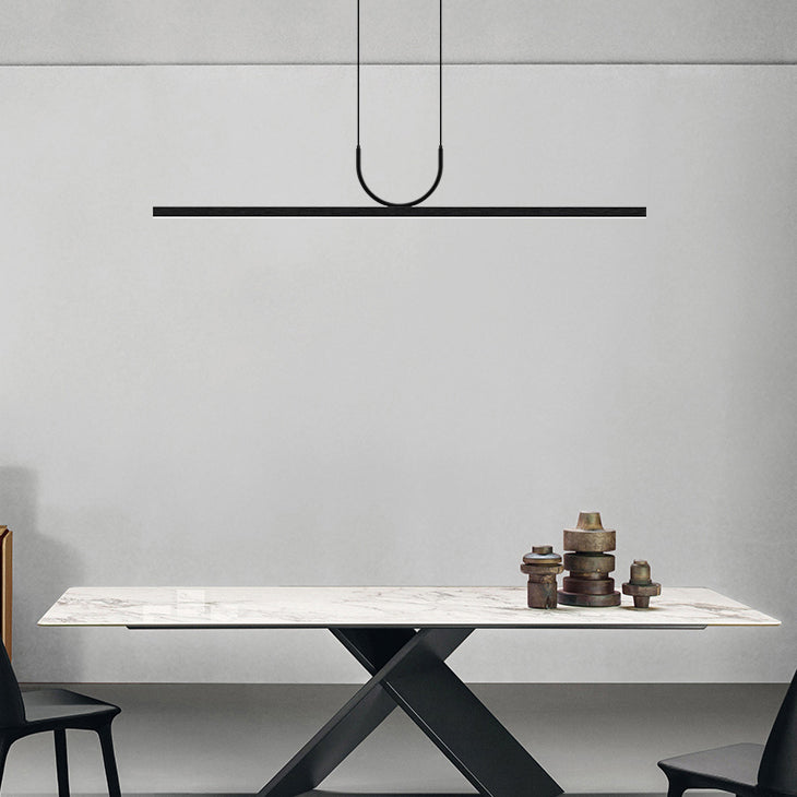 LED Simple Island Hanging Light Modern Island Light with Acrylic Shade for Dining Room