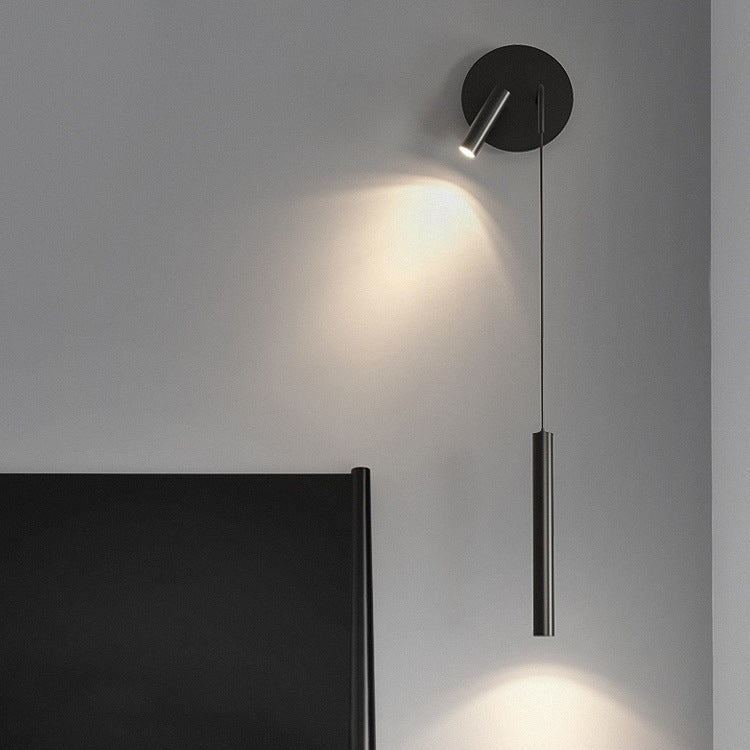 2-Light Black Modernism Wall Mounted Sconce Linear Wall Light for Foyer