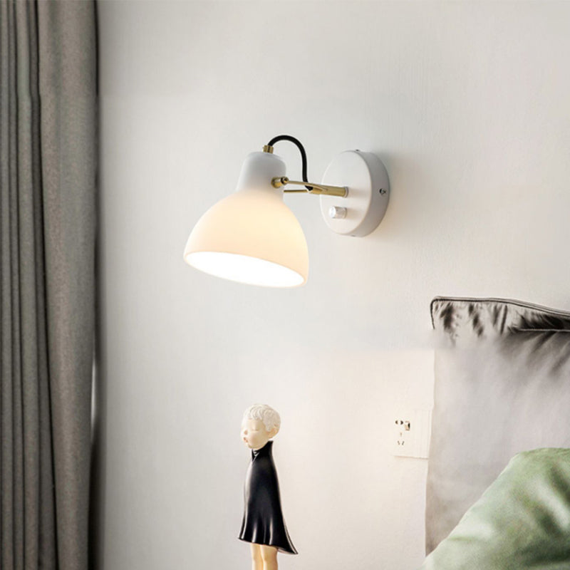 Bath Vanity Lighting Industrial White Shaded Light for Bathroom