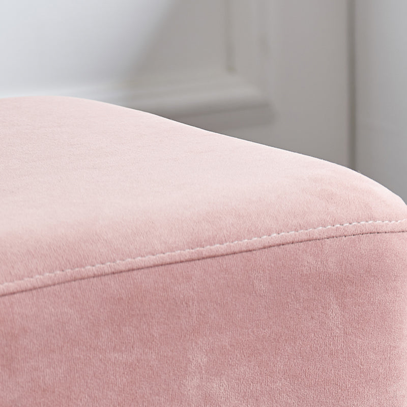 Colorblock Flannel Pouf Modern Simple Square Upholstered Ottoman