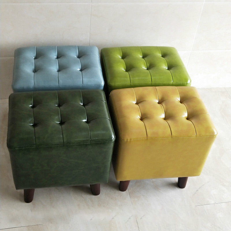 Yellow Modern Standard Stain Resistant Square Indoor Standard