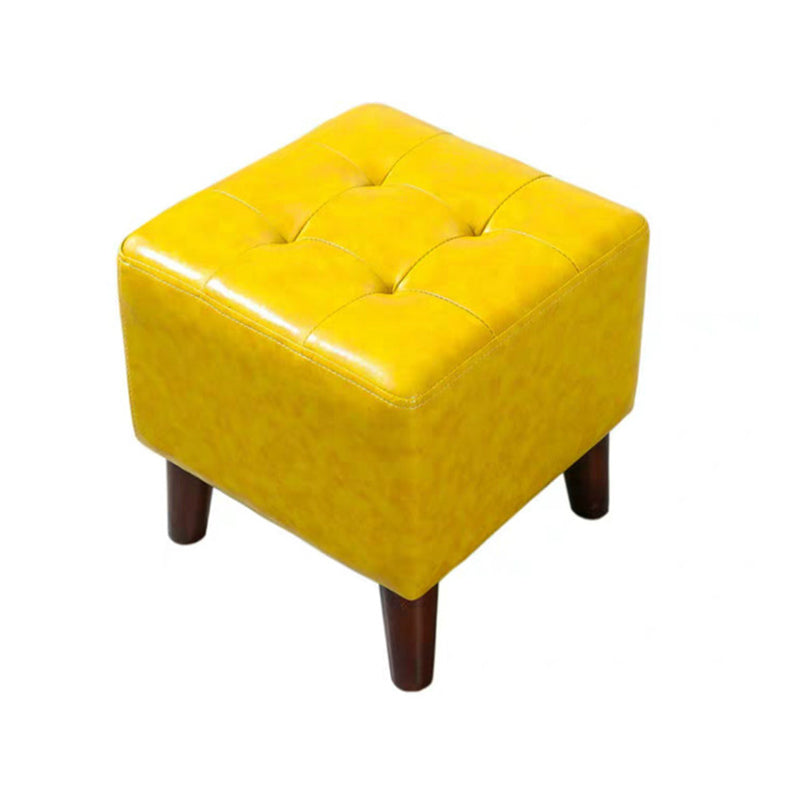 Yellow Modern Standard Stain Resistant Square Indoor Standard