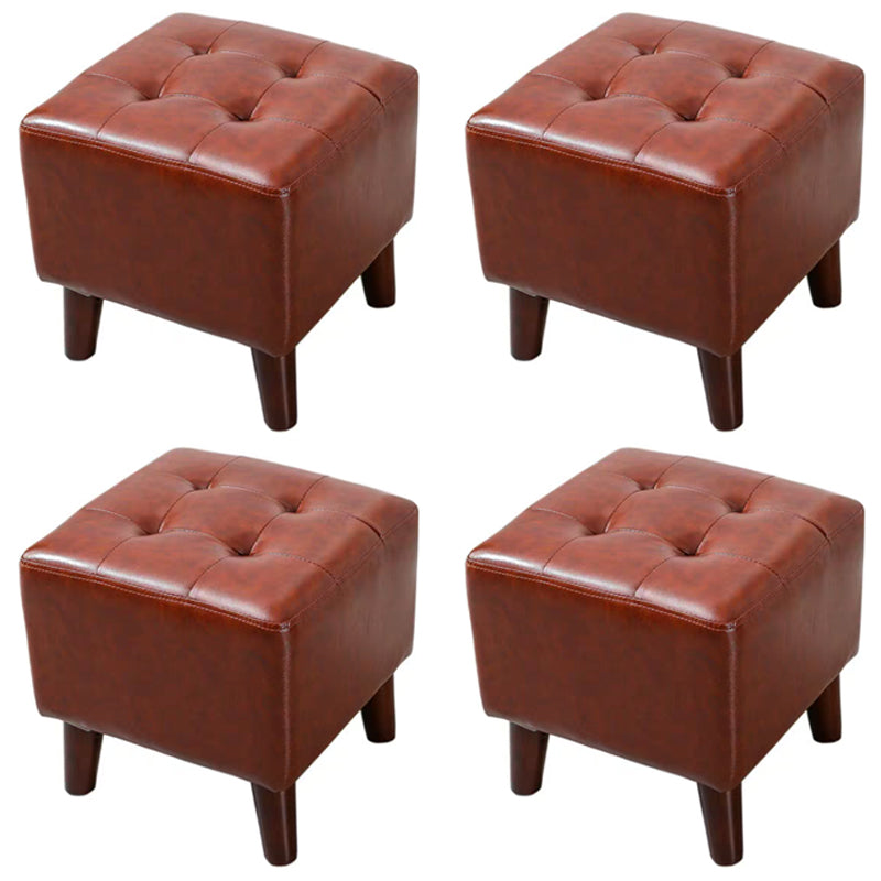 Yellow Modern Standard Stain Resistant Square Indoor Standard