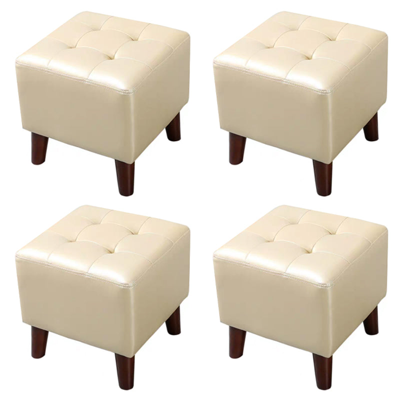 Yellow Modern Standard Stain Resistant Square Indoor Standard