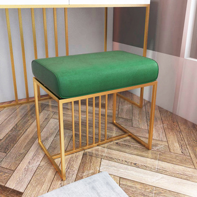 Solid Color Flannel Standard Stool Modern Simple Rectangular Upholstered Ottoman