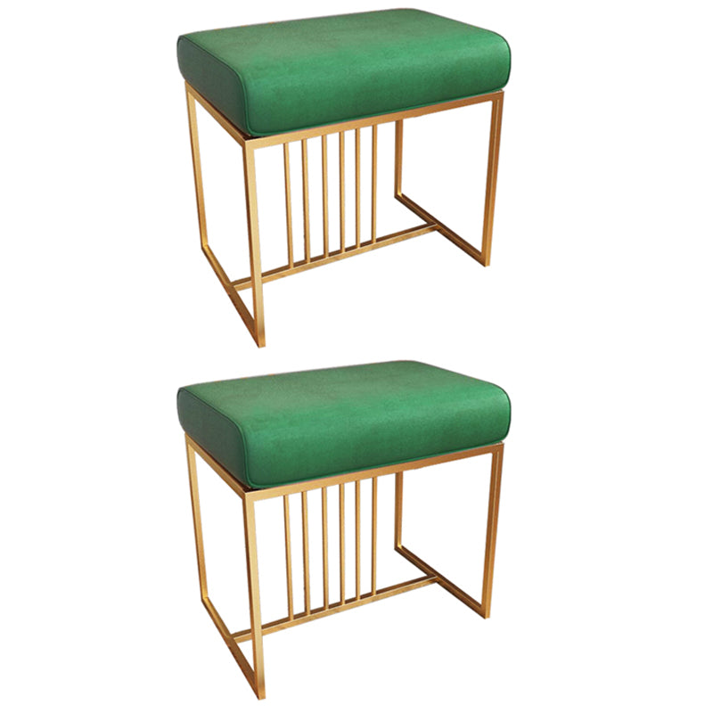 Solid Color Flannel Standard Stool Modern Simple Rectangular Upholstered Ottoman