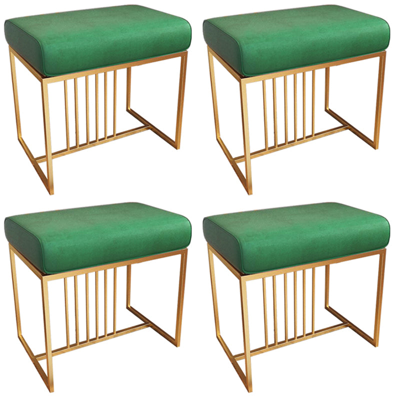 Solid Color Flannel Standard Stool Modern Simple Rectangular Upholstered Ottoman