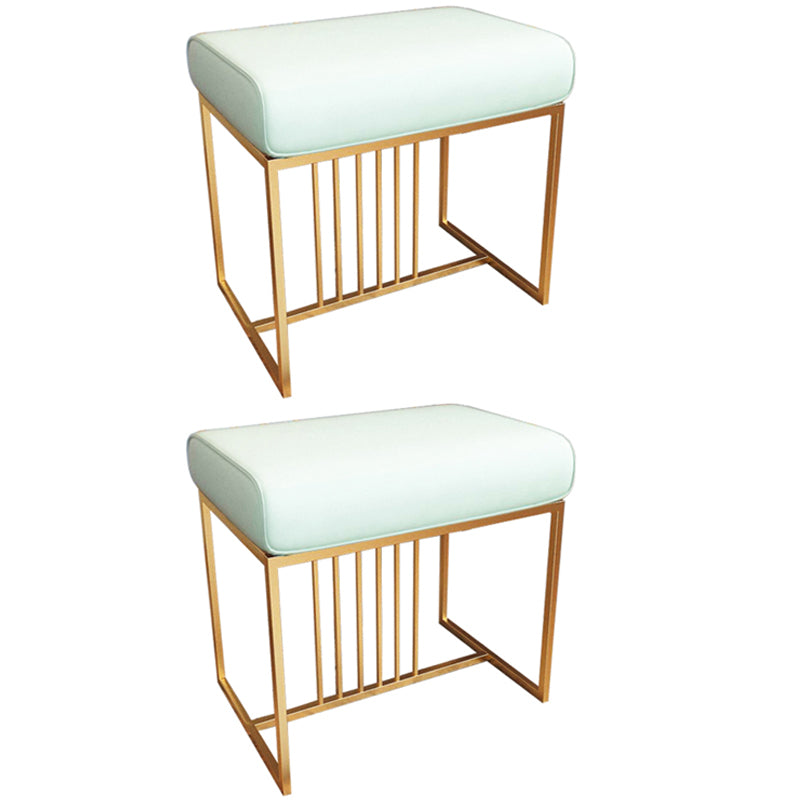 Solid Color Flannel Standard Stool Modern Simple Rectangular Upholstered Ottoman