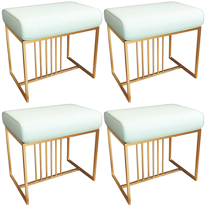 Solid Color Flannel Standard Stool Modern Simple Rectangular Upholstered Ottoman