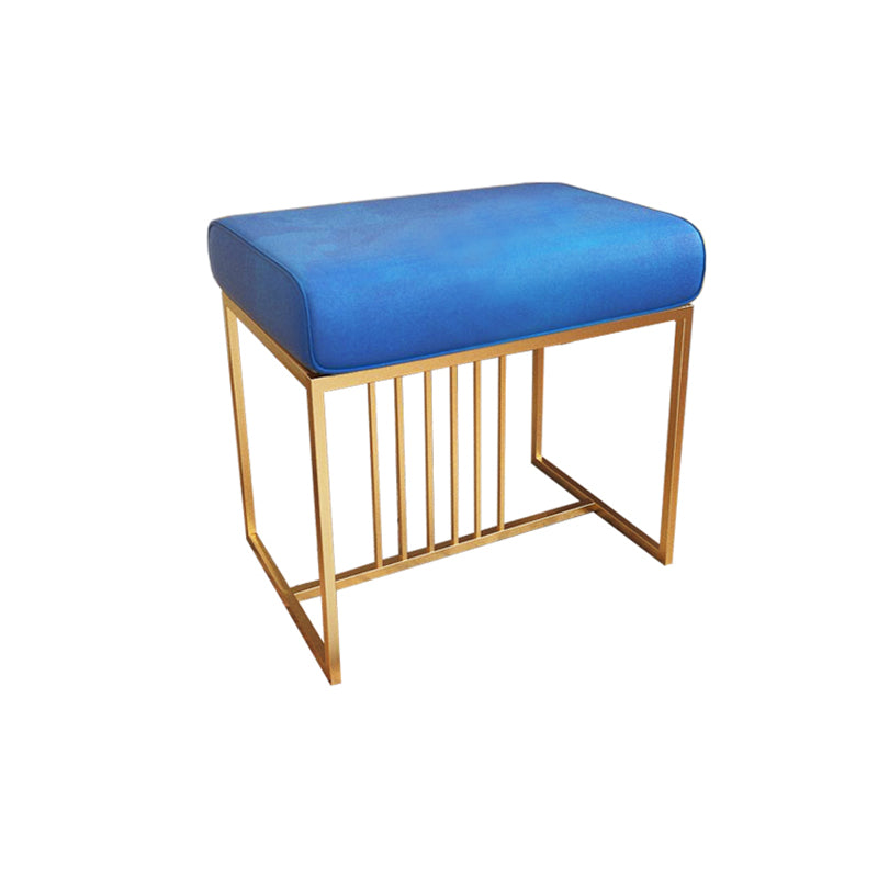 Solid Color Flannel Standard Stool Modern Simple Rectangular Upholstered Ottoman