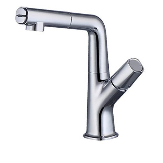 Vessel Sink Faucet Contemporary Single Handle Faucet with Swivel Spout