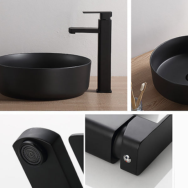 Glam Style Faucet Single Lever Handle Vessel Sink Faucet for Bathroom