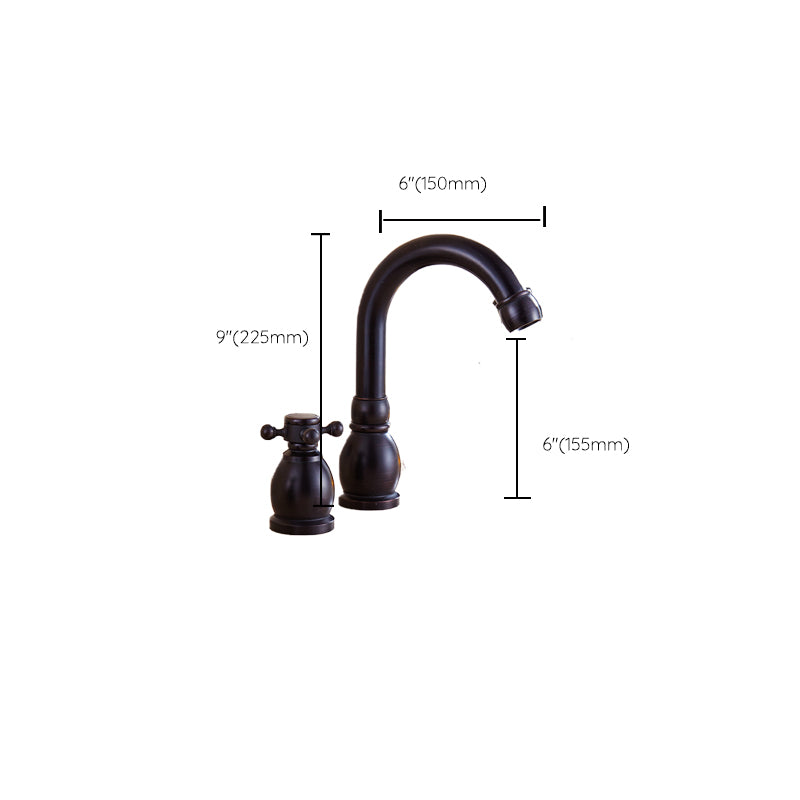 Traditional Roman Tub Faucet Set Copper Deck Mounted Triple Handle Roman Bathtub Faucet
