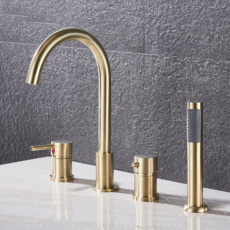 Modern Style Roman Tub Faucet Copper Deck-Mount Roman Tub Faucet