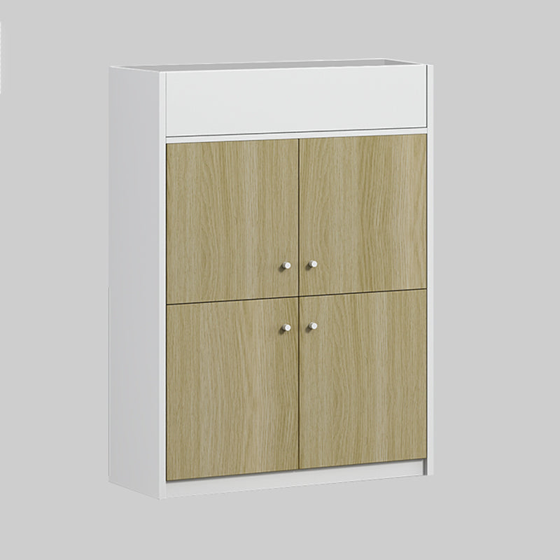 Modern Filing Cabinet Contrast Panel Wood File Cabinet for Home Office