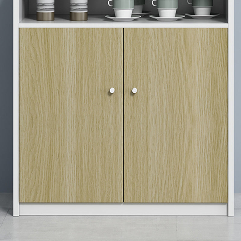 Modern Filing Cabinet Contrast Panel Wood File Cabinet for Home Office