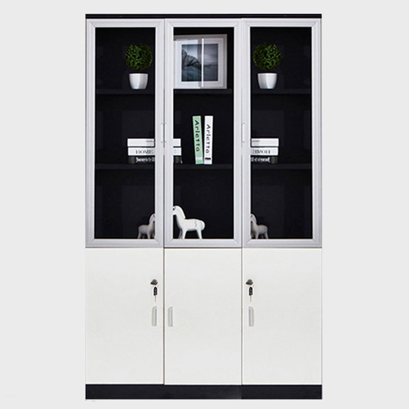 Traditional File Cabinet Wood Frame Vertical File Cabinet with Shelves for Office