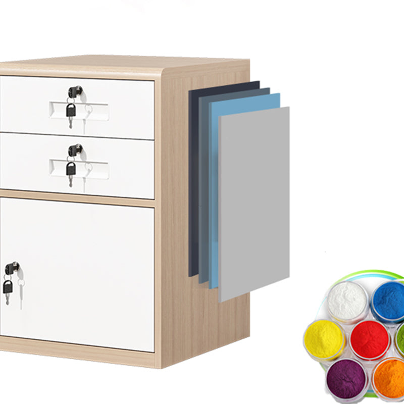 Classical File Cabinet Metal Vertical File Cabinet with Locking Drawers